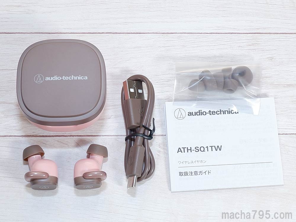 Audio-Technica ATH-SQ1TW 充電ケース他付属品 - イヤフォン