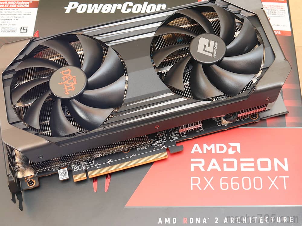 レビュー、PowerColor Radeon RX 6600 XT 8GBD6-3DHE/OC | プロガジ