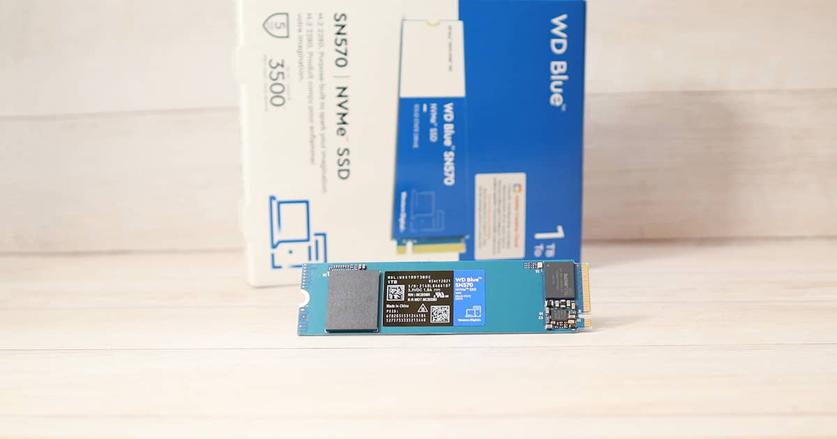 WD Blue SN570 レビュー】読み書きが向上した高速な廉価NVMe SSD 